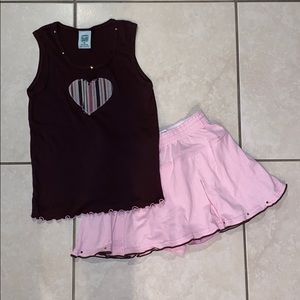 Kids Soffe Set: Cute Tank and Skort